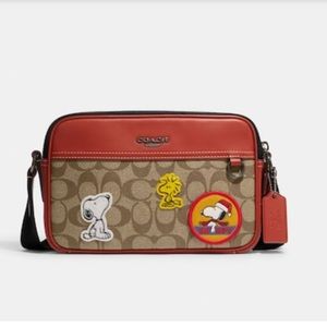 Coach X Peanuts Graham Crossbody In
Signature Canvas With Patches